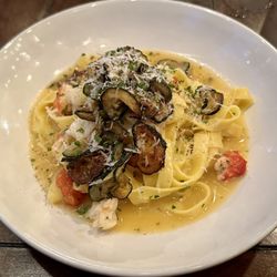Tagliatelle with lobster, zucchini, and parmigiano (AMAZING! Highly recommend!)