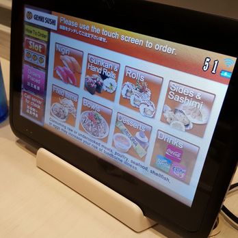 Genki Sushi - The interactive menu - can select 4 items at a time to order! - Sushi Bars Near Me - Kahului, Hawaii Genki Sushi - The interactive menu - can select 4 items at a time to order! - Sushi Bars Near Me - Kahului, Hawaii