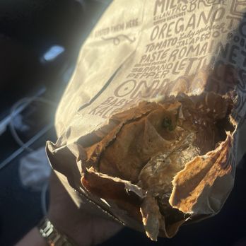 Chipotle Mexican Grill - Burrito wasn't fully wrapped, leaked out and ripped bag on both sides. - Mexican Near Me - Marietta, Georgia