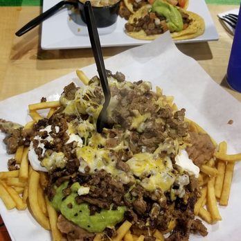 Los Tacos - Carne asada fried and combination plate with carne asada tacos - Tacos Near Me - Oceanside, California