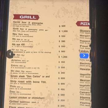 Buenos Aires Grill - Menu - Argentine Near Me - Cancún, ROO
