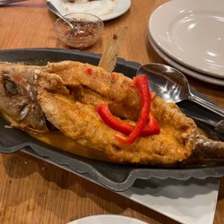 Siam House Thailand Restaurant - Red curry whole red snapper. Amazing!