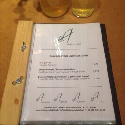 Menu photo 1 Ludwig und Adele Vienna, 9