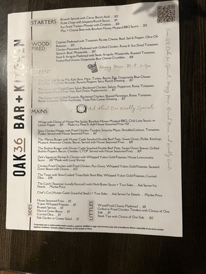 Menu photo 5 Oak 36 Bar & Kitchen Savannah, GA