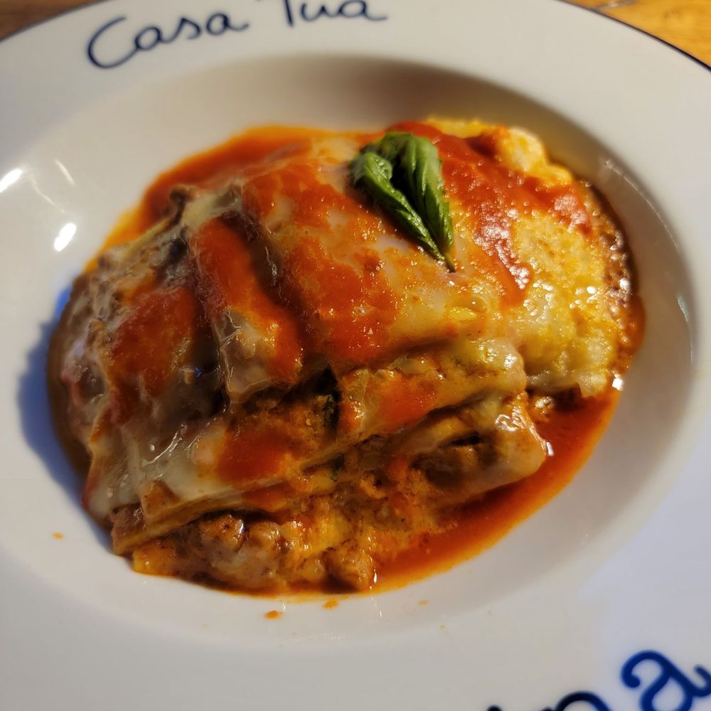 Casa Tua Cucina - Lasagna was ok. Not warmed up enough - Italian Near Me - Miami, Florida Casa Tua Cucina - Lasagna was ok. Not warmed up enough - Italian Near Me - Miami, Florida