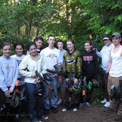 Monkey Time Paintball And Airsoft - Group after a long day