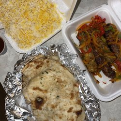 Tandoori Kabobs - Garlic Naan Chicken Seekh Kabob