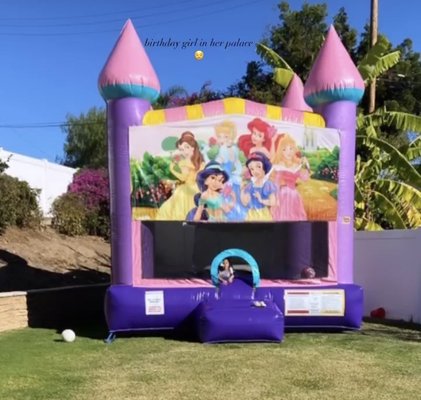Bounce house Combos - Add tons of fun with any of our combos!
They're all equipped with a basketball hoop, climb, and slide, which are great for all ages. We have different themes (tropical, neutral, pink and Monsters University themed). You can also add a banner if you have a certain theme in mind. All the kids love the bounce house combos. Book yours today! Bounce house Combos - Add tons of fun with any of our combos!
They're all equipped with a basketball hoop, climb, and slide, which are great for all ages. We have different themes (tropical, neutral, pink and Monsters University themed). You can also add a banner if you have a certain theme in mind. All the kids love the bounce house combos. Book yours today!