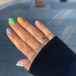 Leaving the salon