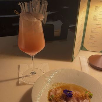 Lo Kee - Yellow tail and lychee mocktail - Asian Fusion Near Me - Atlanta, Georgia Lo Kee - Yellow tail and lychee mocktail - Asian Fusion Near Me - Atlanta, Georgia