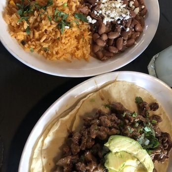 Fonda La Catrina - Carne Asada tacos with wide rice and beans - Mexican Near Me - Seattle, Washington Fonda La Catrina - Carne Asada tacos with wide rice and beans - Mexican Near Me - Seattle, Washington