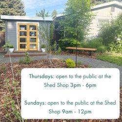 The new shed shop is open! (From FB)