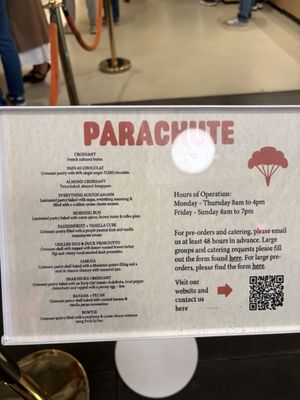 Menu photo 1 Parachute Bakery San Francisco, CA Menu photo 1 Parachute Bakery San Francisco, CA