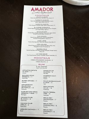 Menu photo 7 Amador Cuban Restaurant Newport, KY
