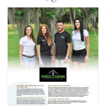 Cypress Roofing - As seen in INREGISTER - Roofing Near Me - Gonzales, Louisiana Cypress Roofing - As seen in INREGISTER - Roofing Near Me - Gonzales, Louisiana