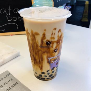 CHA 101 - Dirty Toffee Milk Tea with Boba - Bubble Tea Near Me - Santa Maria, California