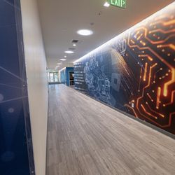 Vista View Middle School - One of the hallways in the newly-renovated school.
