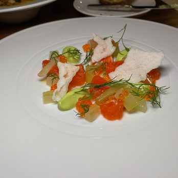 Spring - Arctic char crudo - New American Near Me - Marietta, Georgia