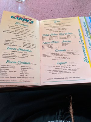 Menu photo 7 The Secret Garden Restaurant Niagara Falls, ON Menu photo 7 The Secret Garden Restaurant Niagara Falls, ON