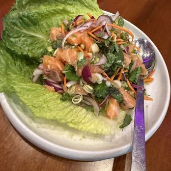 Krok - Salmon Cevich DONT SKIP THIS ONE! IT'S SOOO GOOD - Thai Near Me - Las Vegas, Nevada