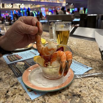 Big Sur Oyster Bar - Jumbo shrimp cocktail at Big Sur oyster bar. - Seafood Near Me - Las Vegas, Nevada Big Sur Oyster Bar - Jumbo shrimp cocktail at Big Sur oyster bar. - Seafood Near Me - Las Vegas, Nevada