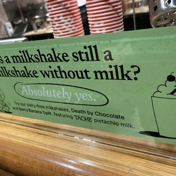 Salt & Straw - Nondairy options of a milkshake at Salt & Straw in the Hayes Valley neighborhood in San Francisco. - Ice Cream & Frozen Yogurt Near Me - San Francisco, California