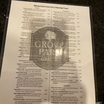 Grove Park Grille - Menu - American Near Me - Cincinnati, Ohio Grove Park Grille - Menu - American Near Me - Cincinnati, Ohio