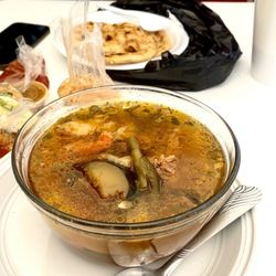El Torero Food Truck - Hearty beef soup w/ pupusas.