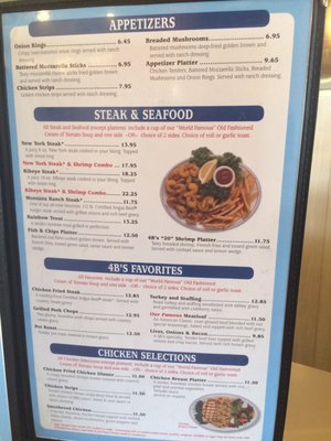 Menu photo 3 4Bs Missoula, MT