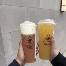 Guava Tea, 24 oz., Calamansi Tea, 24 oz.