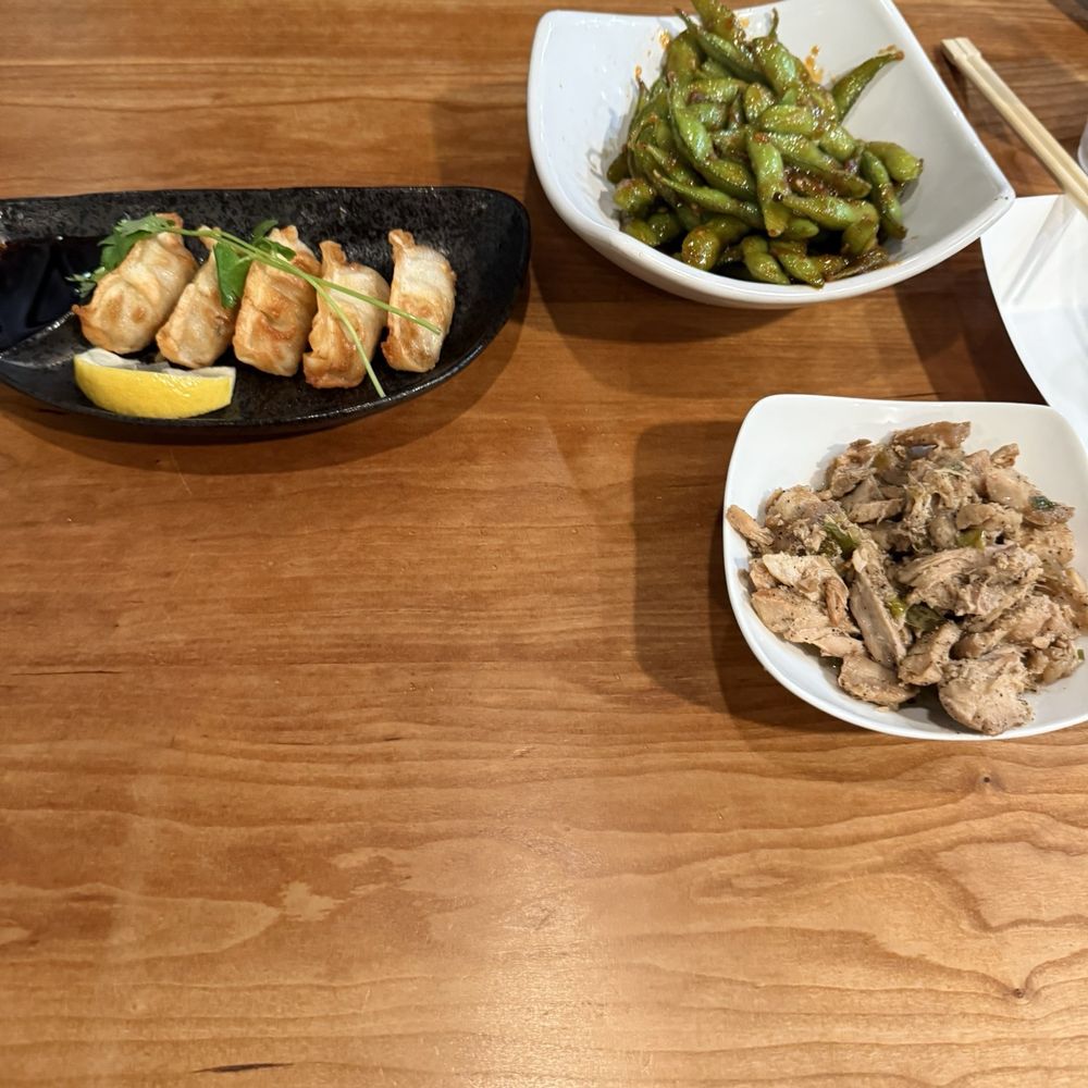 Ramen Masuta - Edamame spicy, gyoza extra chicken - Ramen Near Me - Rancho Cucamonga, California