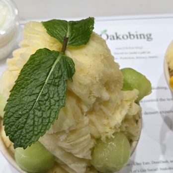 Oakobing - Mango Melon Shaved Ice - Single Bingsoo ($8.50) comes with Condensed Milk  05-25-2026 - Shaved Ice Near Me - Los Angeles, California