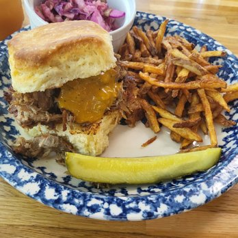 Welcome Diner - Pulled pork (I got the coleslaw on the side, usually comes on top) - Diners Near Me - Phoenix, Arizona