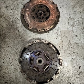 Cartune Auto Repair - Old clutch and flywheel. - Auto Repair Near Me - San Diego, California Cartune Auto Repair - Old clutch and flywheel. - Auto Repair Near Me - San Diego, California