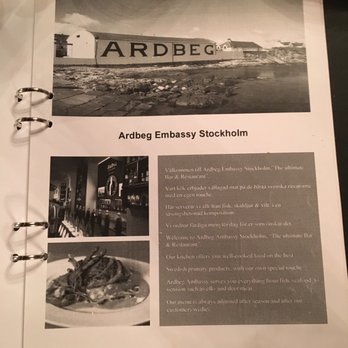 Ardbeg Embassy - Story menu... - Swedish Near Me - Södermalm, Alberta