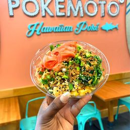 Poké Bowl with shrimp and lobster salad. Poké Bowl with shrimp and lobster salad.