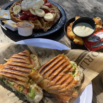 Neverland Coffee Bar - tuna panini with a croissant - Coffee & Tea Near Me - North Miami Beach, Florida Neverland Coffee Bar - tuna panini with a croissant - Coffee & Tea Near Me - North Miami Beach, Florida