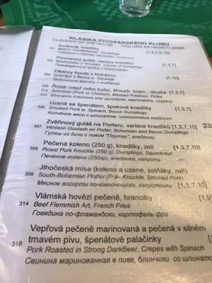 Menu photo 5 Pivovarský klub Prague, PR Menu photo 5 Pivovarský klub Prague, PR