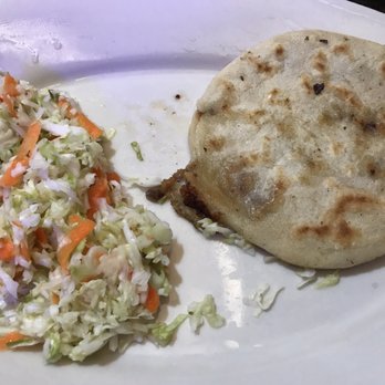 El Centro Americano - Pupusas with a side of salad :) - Latin American Near Me - Miami, Florida
