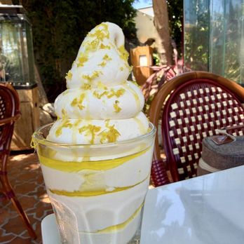 Truly Pizza - Olive Oil, Sea Salt & Lemon Zest Soft Serve -- such a unique combination of sweet, salty and citrusy flavors! - Pizza Near Me - Laguna Beach, California