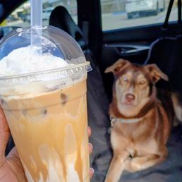 Caramel iced latte