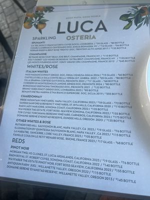 Menu photo 4 Luca Osteria Coral Gables, FL