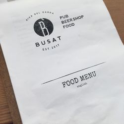 Busat - Food menu