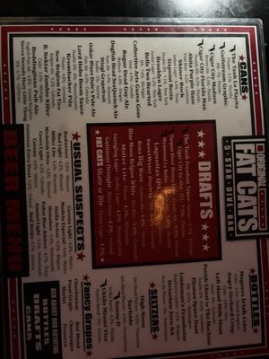 Menu photo 1 Original Fat Cat's Fort Lauderdale, FL Menu photo 1 Original Fat Cat's Fort Lauderdale, FL