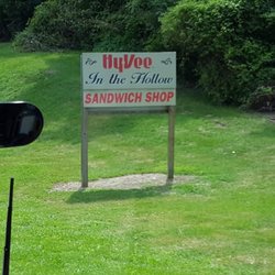 Hy-Vee In The Hollow Sandwich Shop - HyVee In The Hollow Sandwich Shop Road Sign