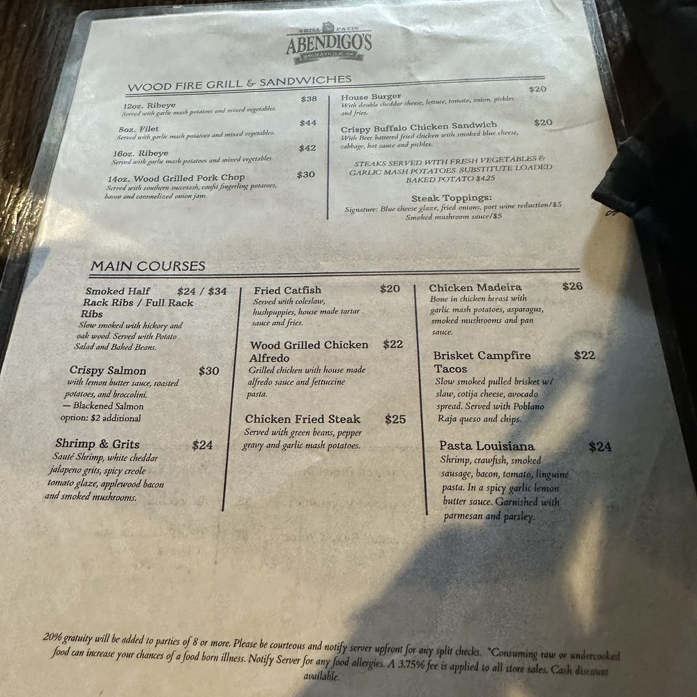 Menu Menu