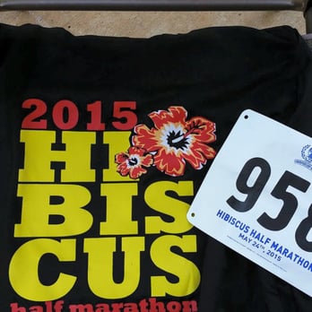 Hibiscus Half Marathon - 2015's Race Shirt. - Races & Competitions Near Me - Honolulu, Hawaii