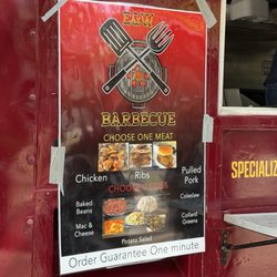 E & W Barbeque - Current menu as of March 2026