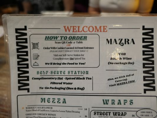 Menu photo 4 MAZRA Redwood City, CA