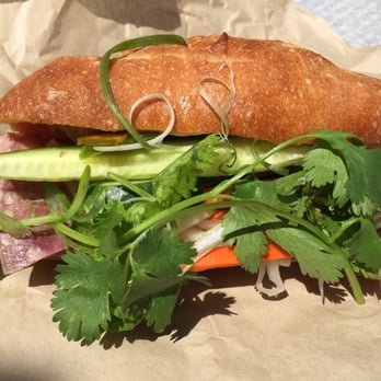 Chez Eatery - Banh Mi - Classic (ham and pate), $7, authentic! - Farmers Market Near Me - Palo Alto, California